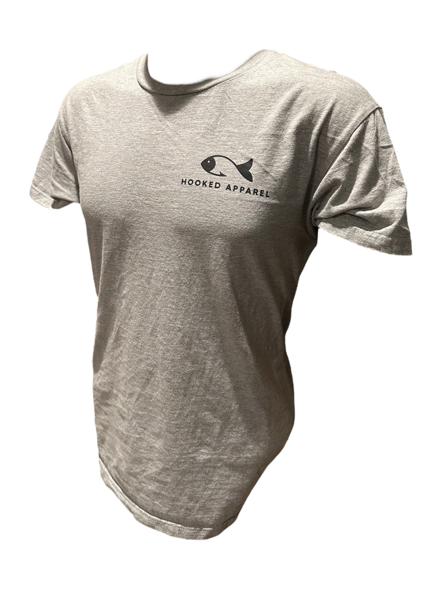 Bass Fishing T-Shirt- Grey (Loose fit)