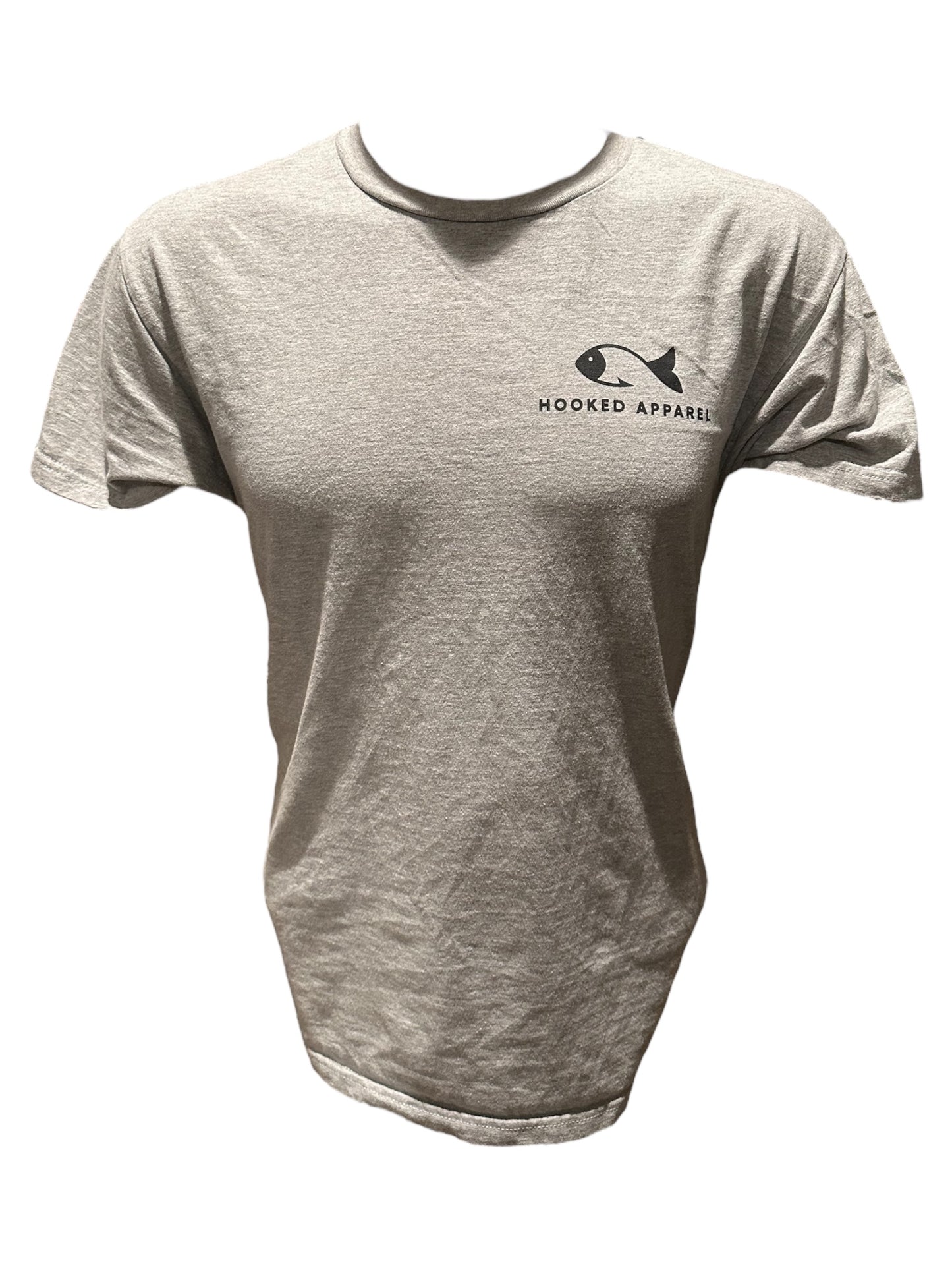 Bass Fishing T-Shirt- Grey (Loose fit)